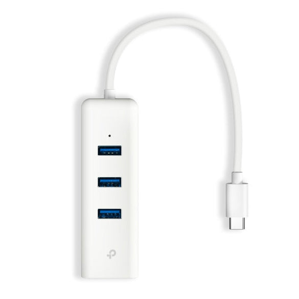 TP-LINK USB TYPE C TO 3 PORT & ETHERNET ADAPTER Techware Solutions