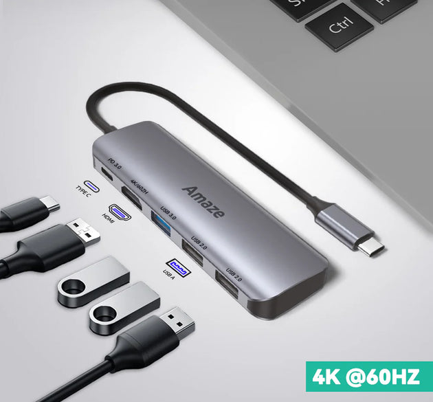 Amaze Alloy series 8 in 1 Multiport Hub - A328