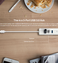 TP-LINK USB TYPE C TO 3 PORT & ETHERNET ADAPTER Techware Solutions